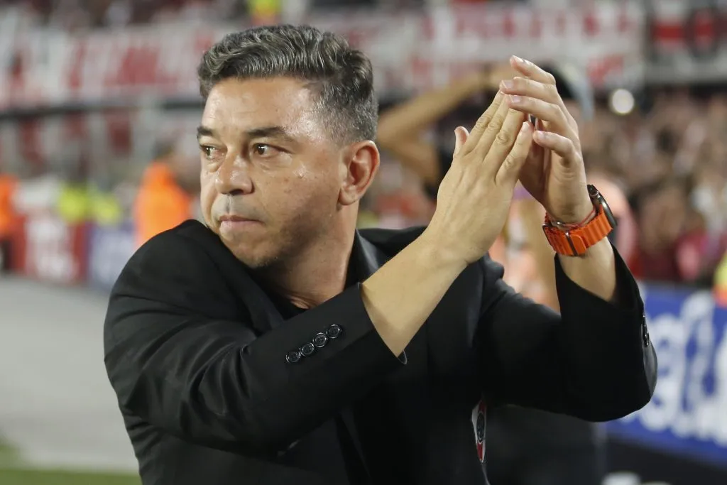 Gallardo no tuvo ideas en el banco. (Getty)