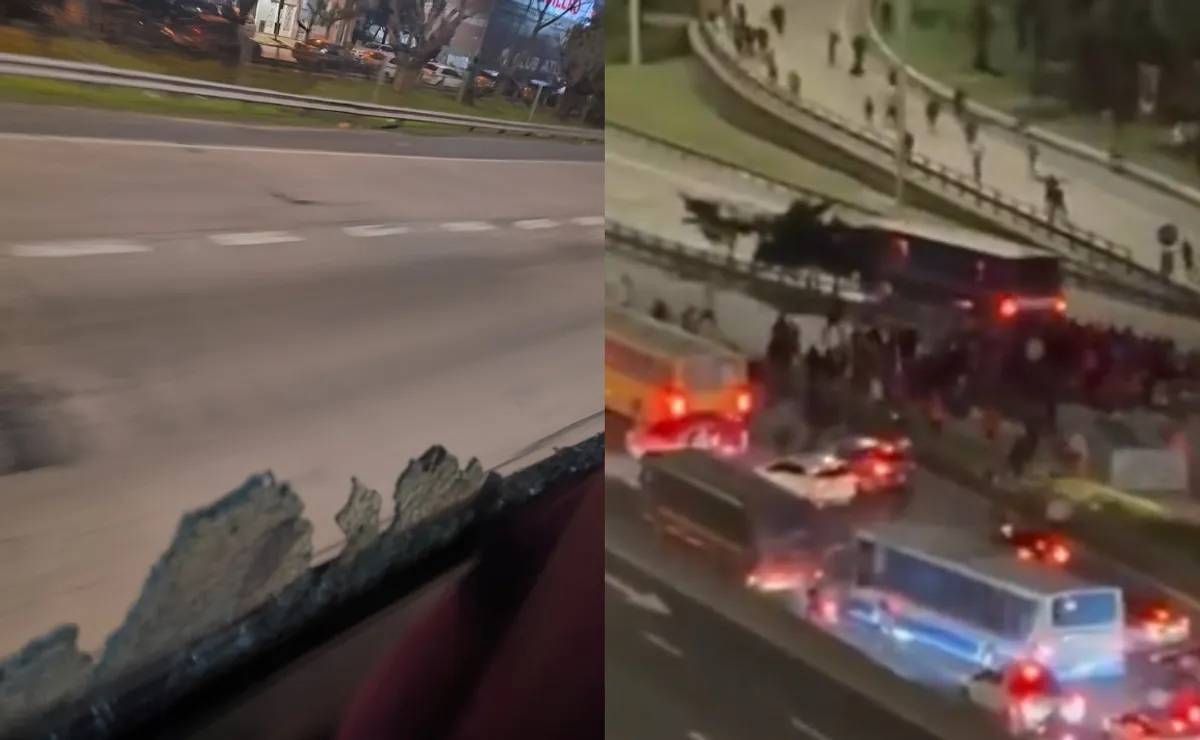 VIDEO | Incidentes, corridas y piedrazos con hinchas de Platense en la General Paz