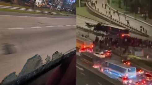 VIDEO | Incidentes, corridas y piedrazos con hinchas de Platense en la General Paz
