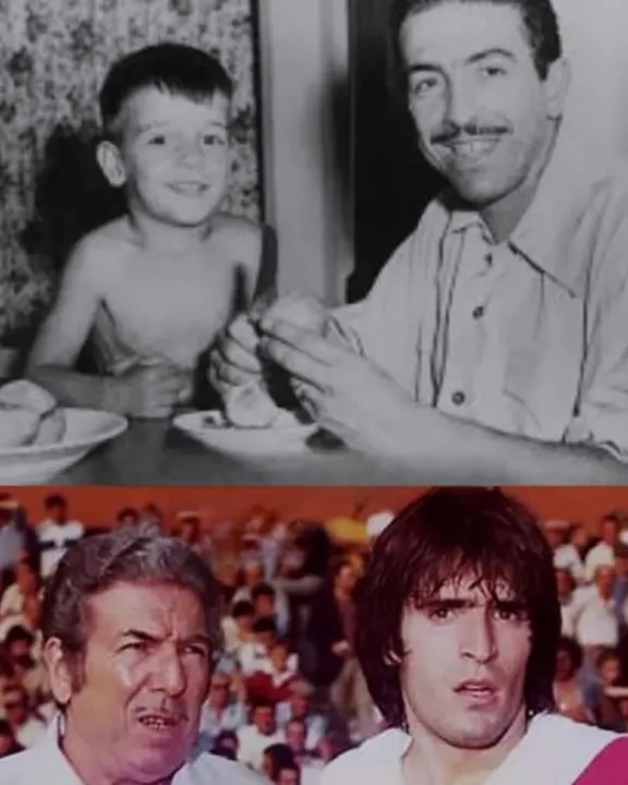 Ángel y Omar Labruna. Padre e hijo. DT y jugador.