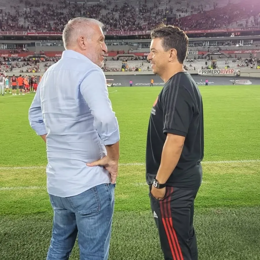 Omar Labruna y Marcelo Gallardo.