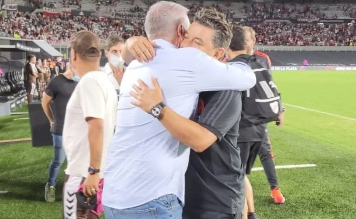 Omar Labruna y Marcelo Gallardo en River.