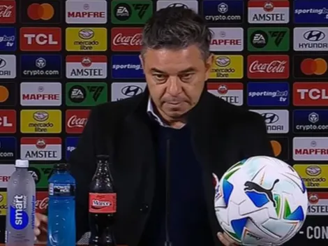 El sonido que interrumpió a Gallardo en conferencia y la reacción del DT