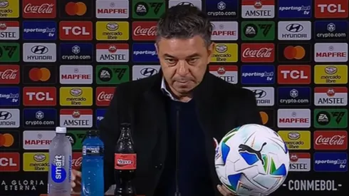 Marcelo Gallardo y un ringtone que interrumpió su conferencia.