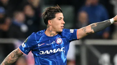 Enzo Fernández convirtió en la final ante Betis.