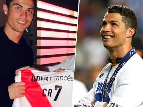 El día que Cristiano Ronaldo posó con la camiseta de River tras ganar la Champions