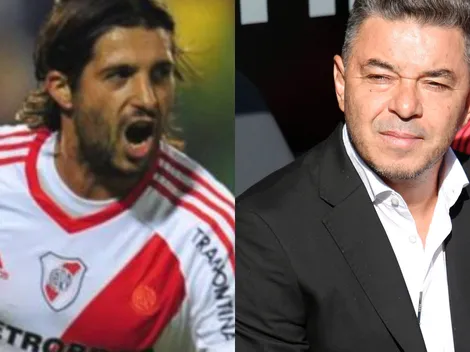 Chori Domínguez destacó a Gallardo en la presentación del partido de leyendas vs. Barcelona