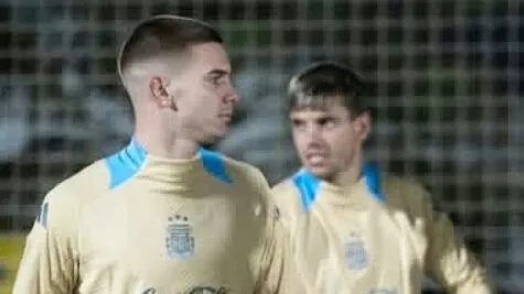 Mastantuono con la Albiceleste.