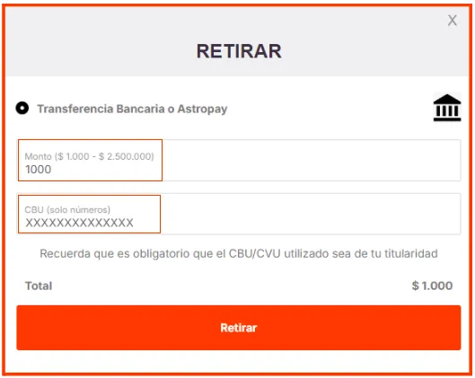 métodos de pago en BetWarrior