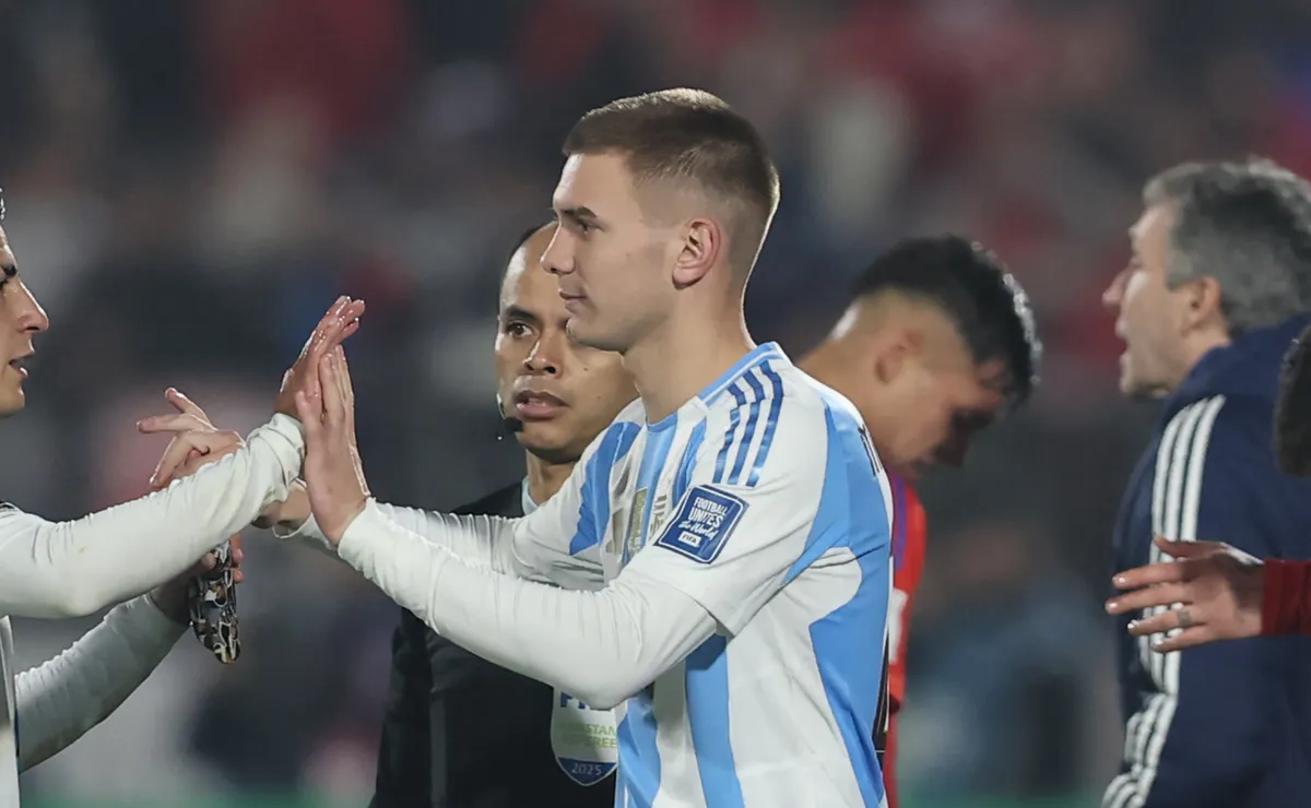 Mastantuono hizo su debut con Argentina.