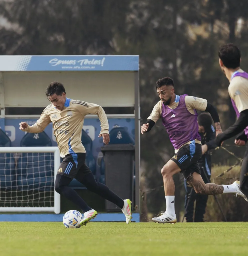 Ian Subiabre se entrenó con la mayor. (Prensa Arg)