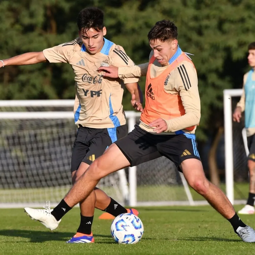 Ian Subiabre se prepara para el Mundial Sub 20. (Prensa AFA)