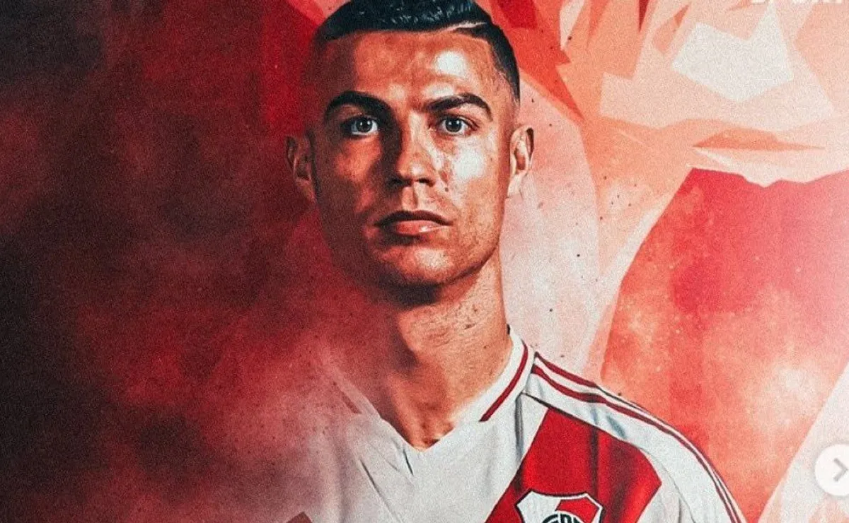 Los hinchas del Madrid piden por Ronaldo en River.