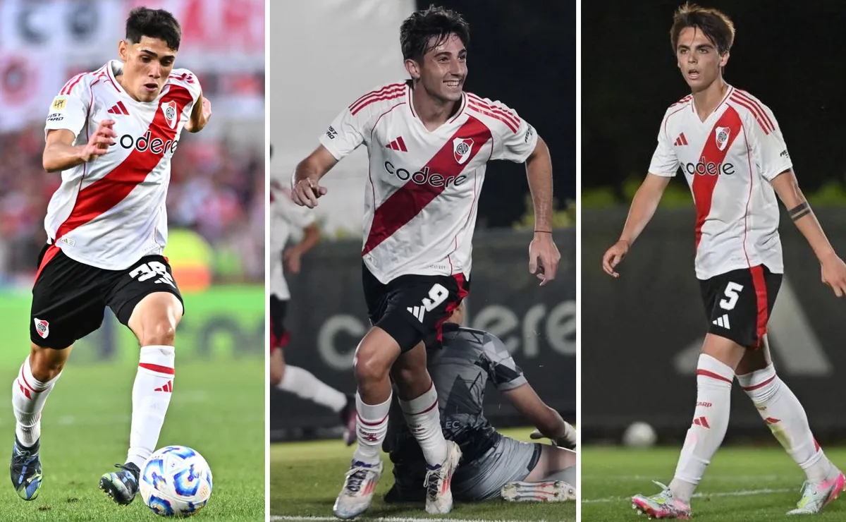 Los juveniles de River que van al torneo.