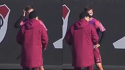 La charla de Gallardo con Galoppo.