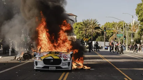 Protestas en Seattle contra Trump.