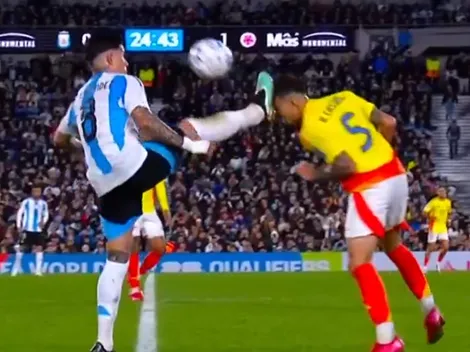 Roja para Enzo Fernández: la terrible patada que le pego a Castaño