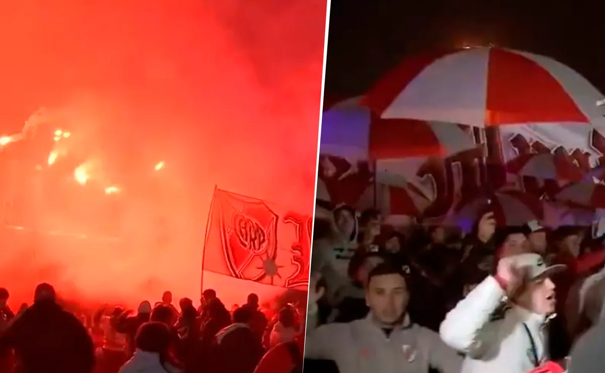 Los hinchas despidieron al plantel en River Camp.
