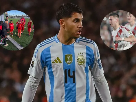 Exequiel Palacios: su charla con Mastantuono y la visita a las infantiles de River