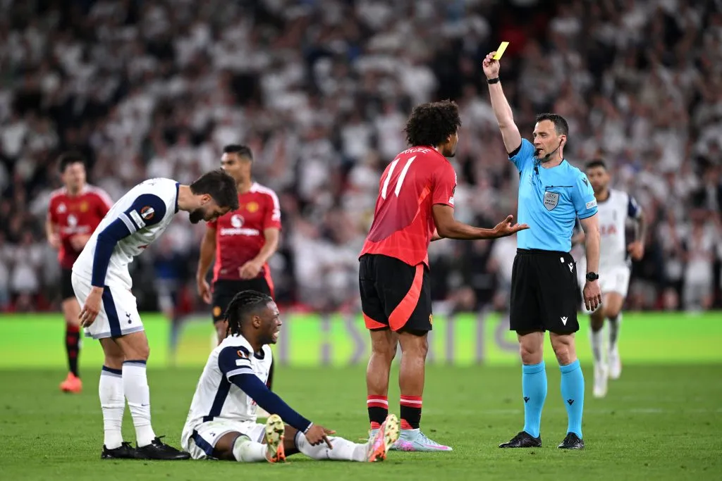 Félix Zwayer dirigió la final de la Europa League entre Tottenham y Manchester United. (Getty Images)