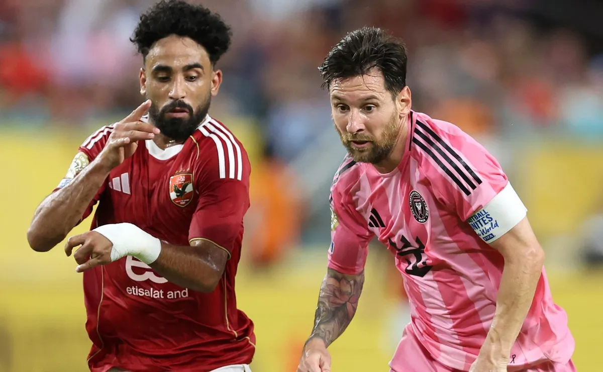 Messi debutó en el Mundial de Clubes.