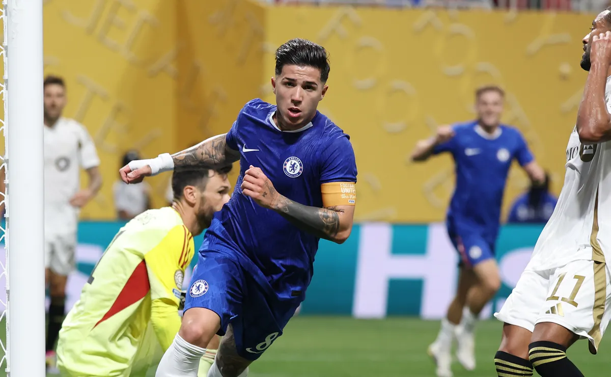 Enzo se estrenó con gol en el Mundial de Clubes.