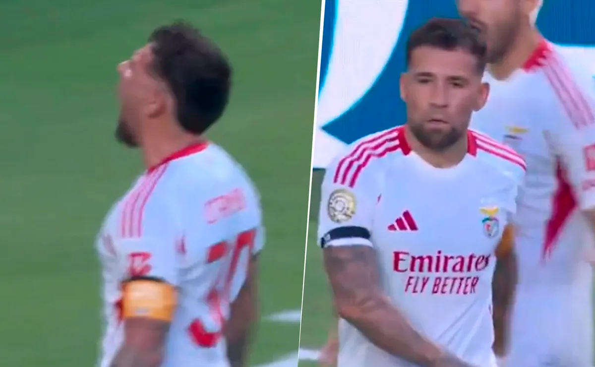 Otamendi tuvo un festjo eufórico contra Boca.