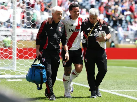 Alarma en River: Driussi hizo el segundo gol de River pero se lesionó