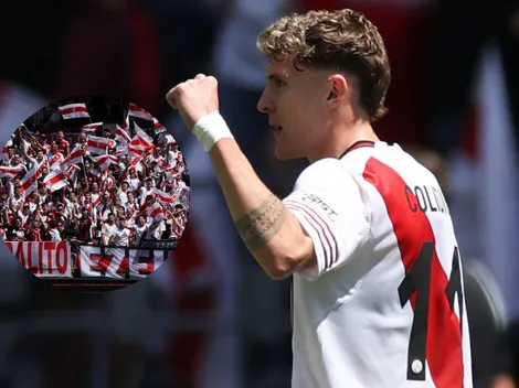 Colidio y un mimo a los hinchas de River tras ser elegido la figura vs. Urawa Red