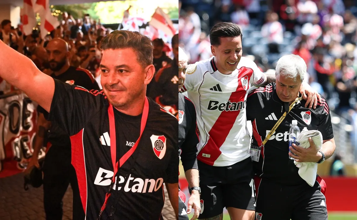 Gallardo analiza cómo reemplazar a Driussi.