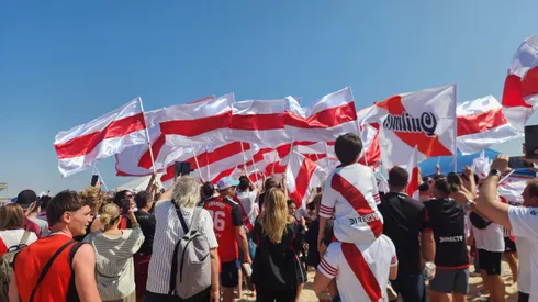Lo mejor del banderazo de River en Los Ángeles.