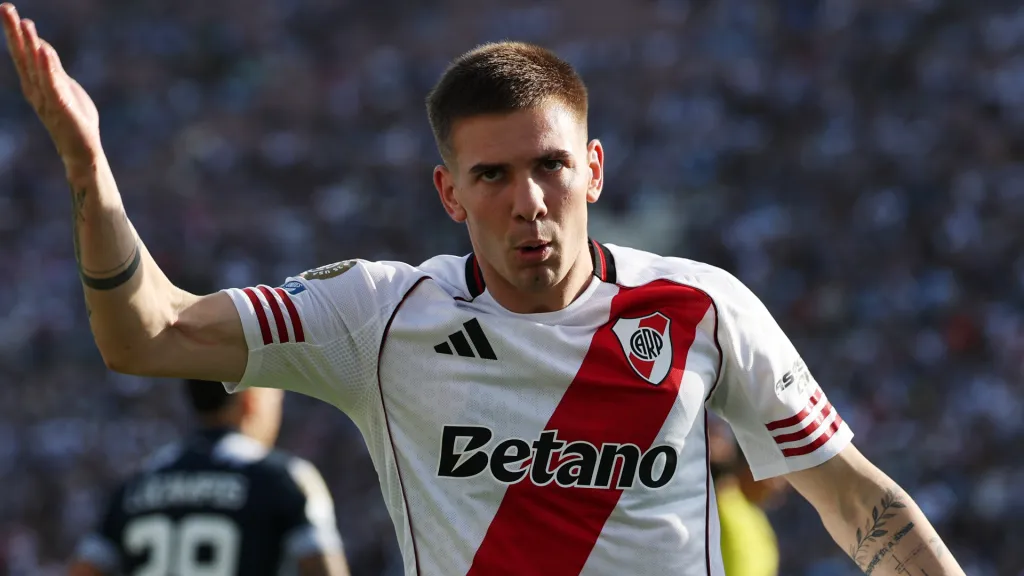 Mastantuono, el mejor de River en el primer semestre.