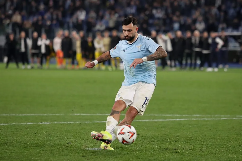 Valentín Castellanos, hoy en Lazio, dejó en claro su deseo de jugar en River. (Getty Images)