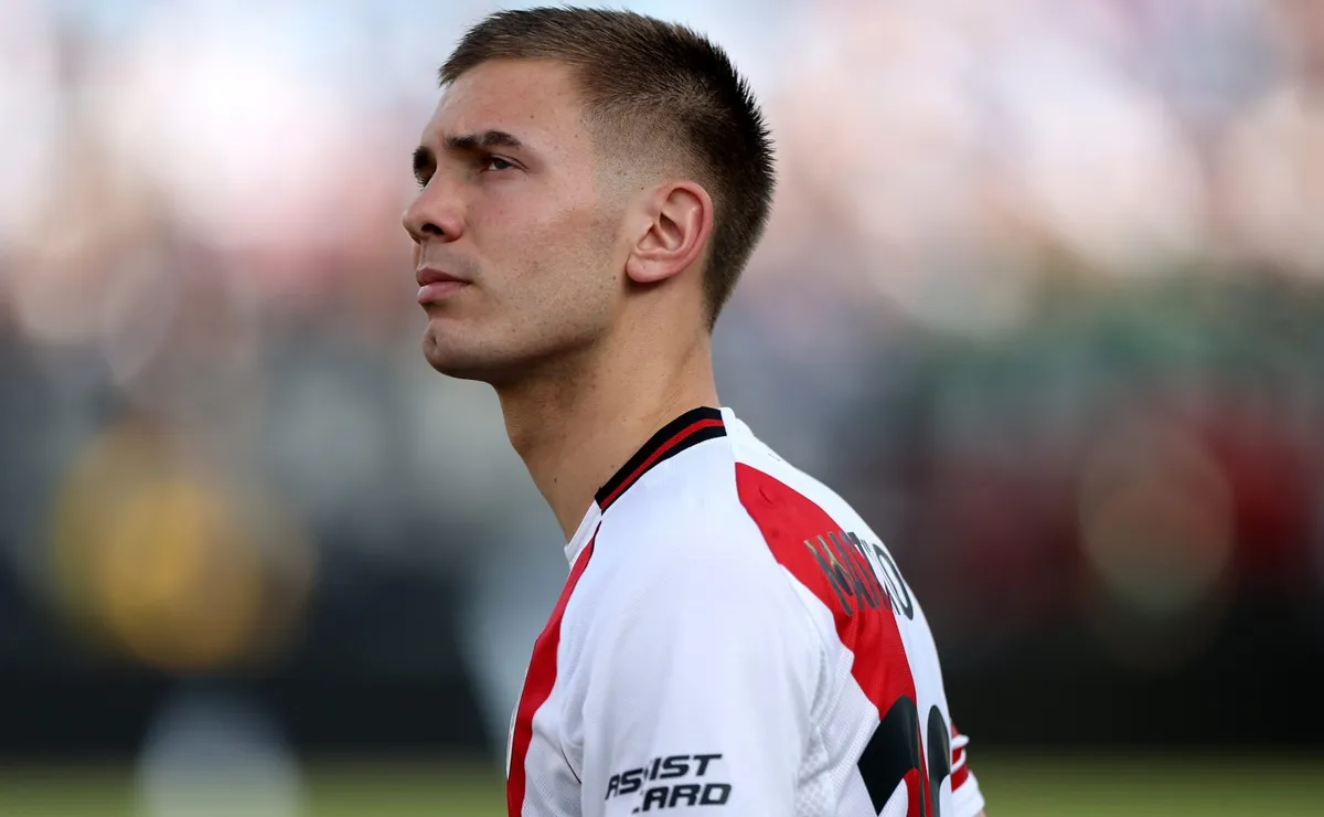 Mastantuono habló de su salida de River.
