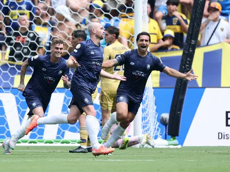 VIDEO | Christian Gray le hizo un gol a Boca con Auckland y festejó como Driussi