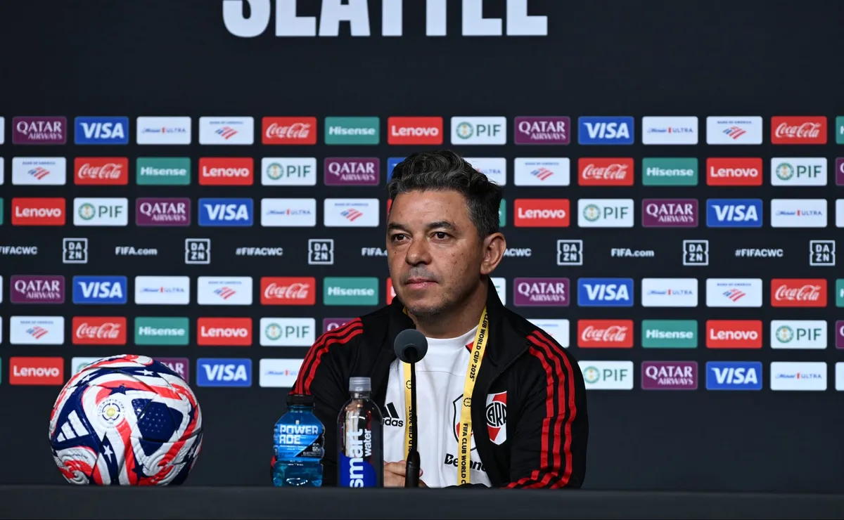 La conferencia de prensa de Gallardo antes de jugar con Inter.