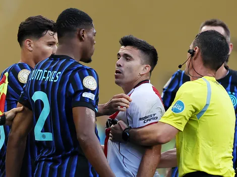 La gastada de Marcos Acuña que hizo explotar a Dumfries: "Te la gané a vos"