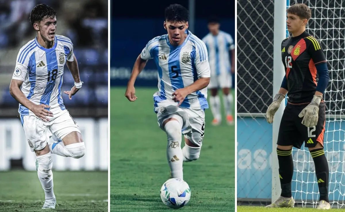 Tres juveniles de River a la Sub 17.