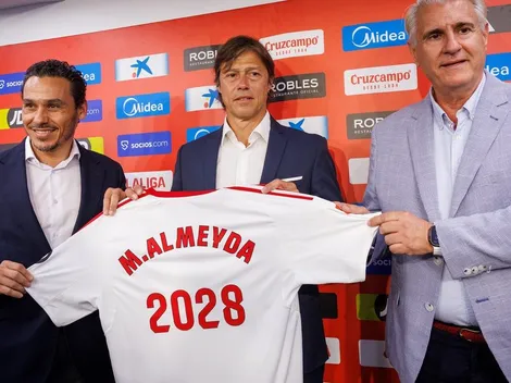 Almeyda y una inesperada reflexión sobre su paso como DT de River al ser presentado en Sevilla