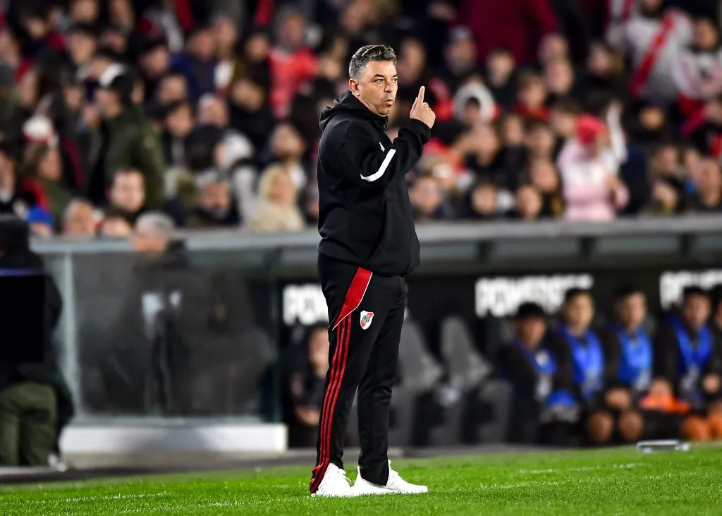 Gallardo habló después del triunfo ante Platense y se mostró sincero en conferencia. (Getty Images)