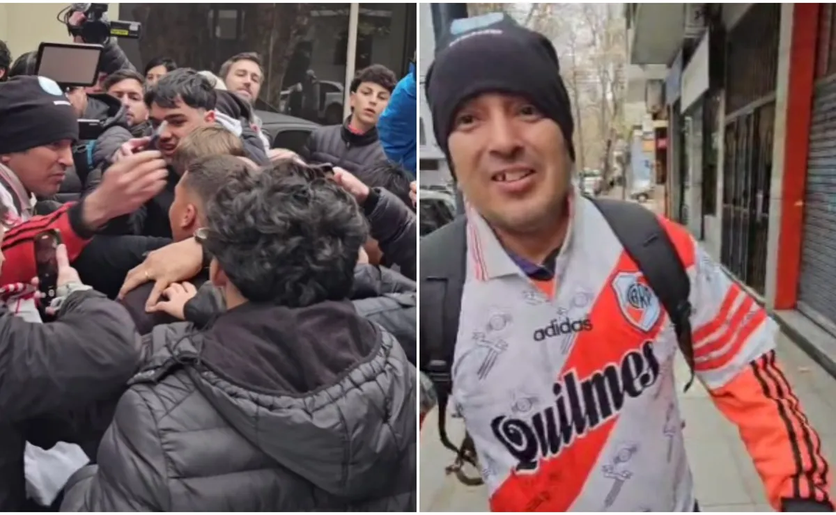 Luis, el hincha de River que saludó a Juanfer Quintero en la clínica Rossi.