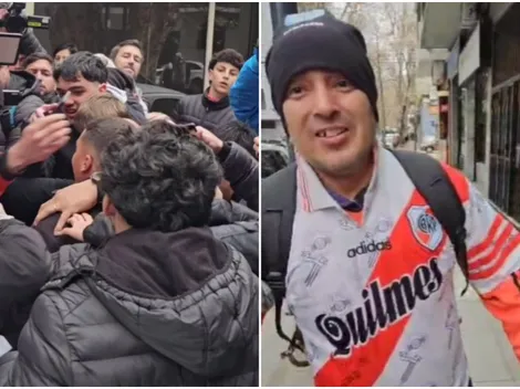 El más astuto: Luis, el hincha de River que sorprendió a Juanfer con un beso