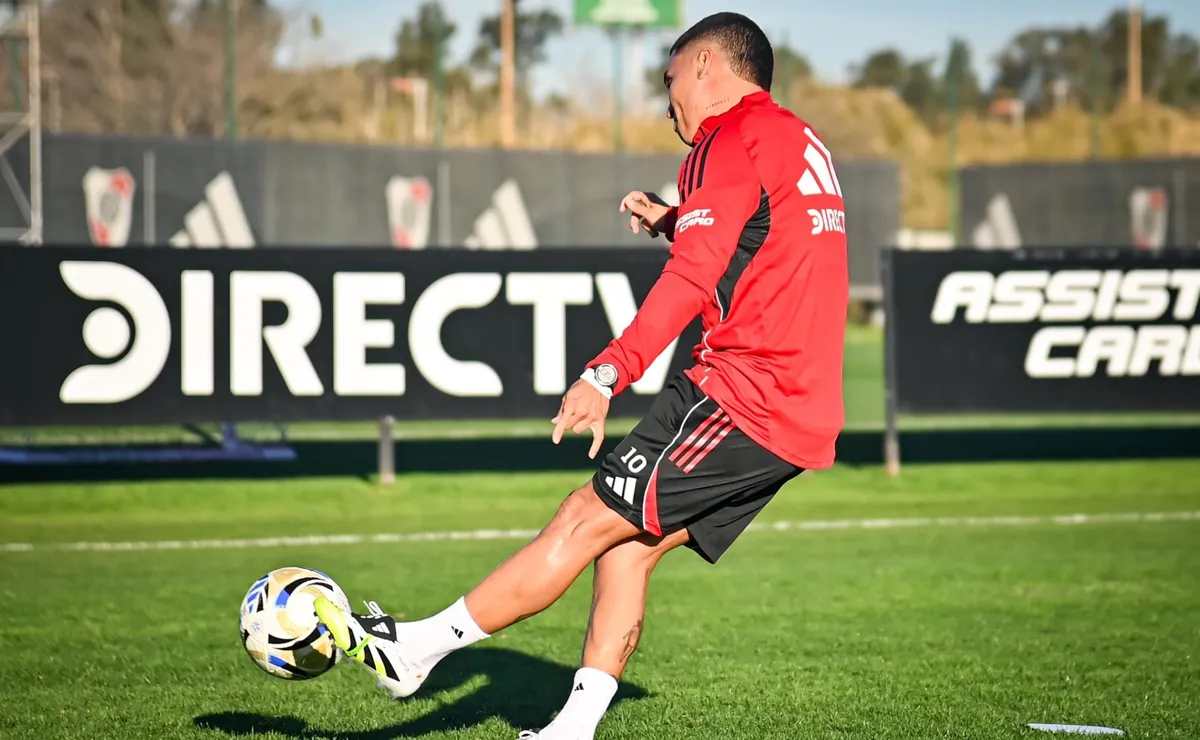 Juanfer Quintero se prepara el debut para el domingo en el Monumental.