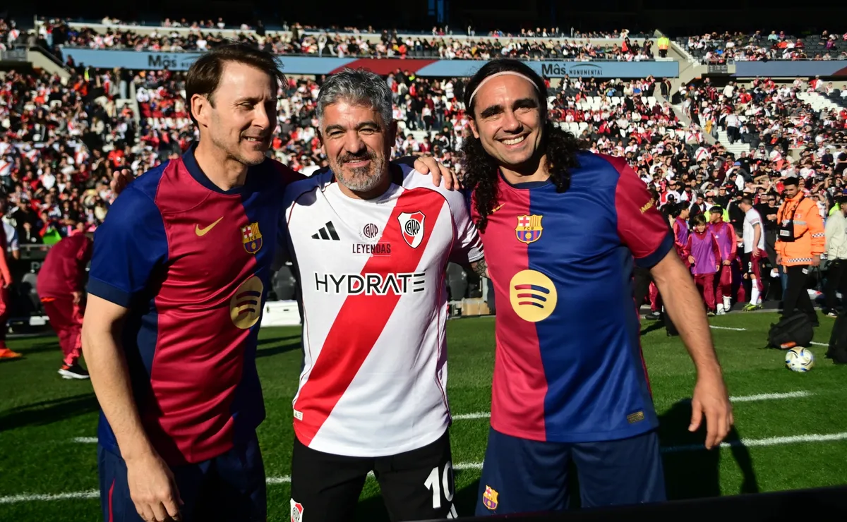 Ortega figura en el triunfo de River ante Barcelona.