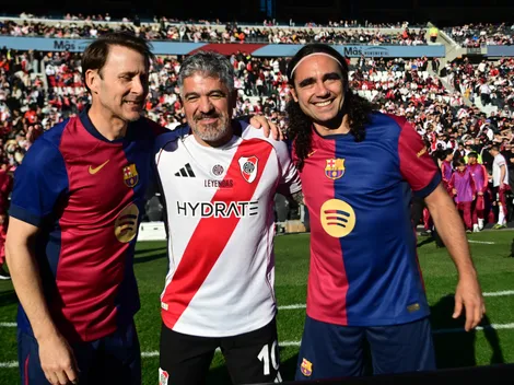 River se quedó con el Duelo de Leyendas ante Barcelona y el Monumental deliró