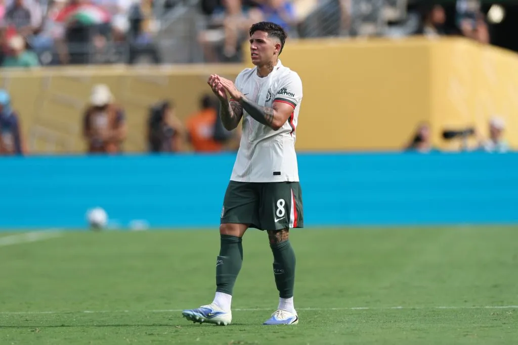 Enzo Fernández la rompe en Chelsea. (Getty)