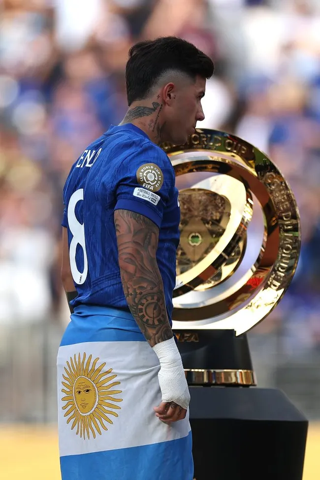 Enzo Fernández llamó la atención del Real Madrid. (Getty)