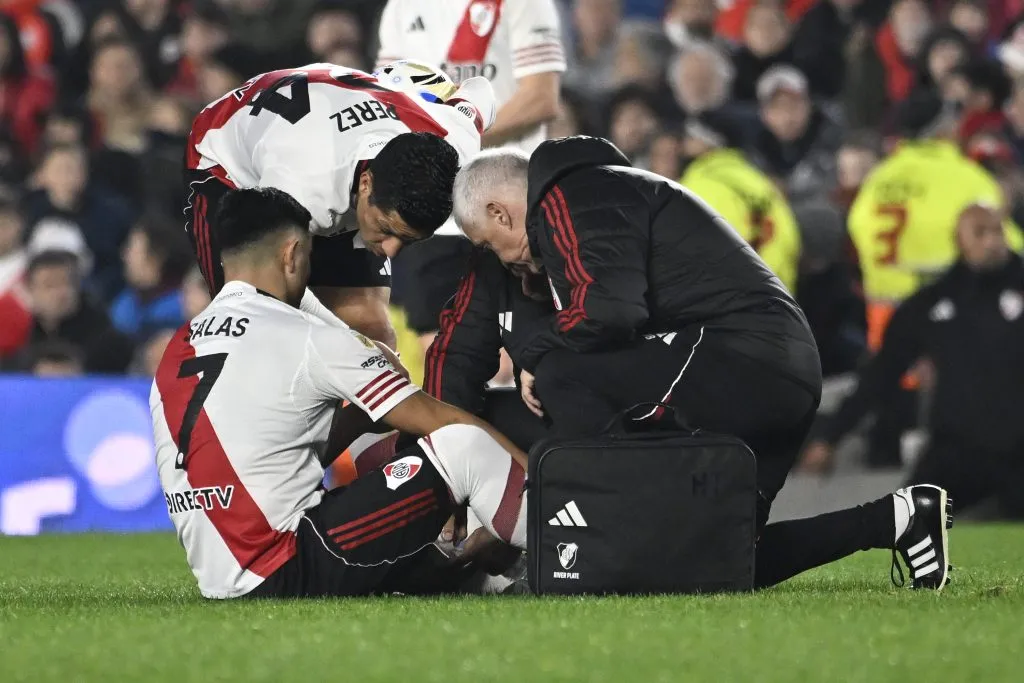 Maxi Salas estará tres semanas afuera y no estaría para el partido de ida vs. Libertad.