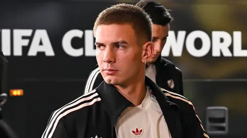 Mastantuono llegó a Madrid.