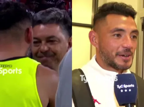 Revelan qué le dijo el jugador de San Martín (T) a Gallardo tras saludarlo